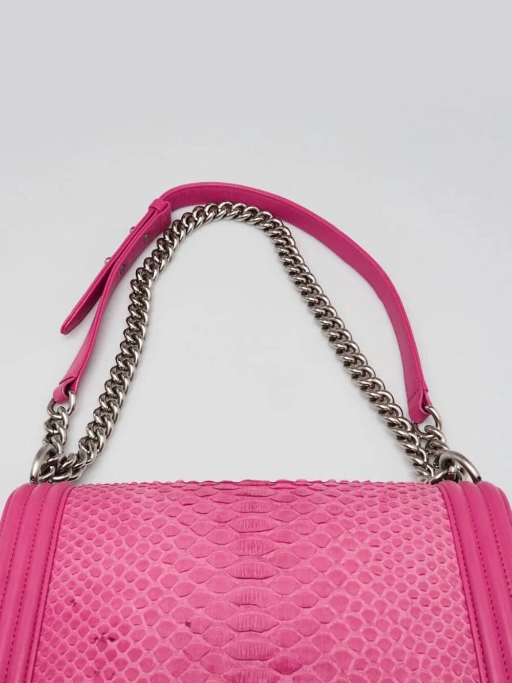 Chanel Pink Python Medium Boy Bag - Picture 8 of 11